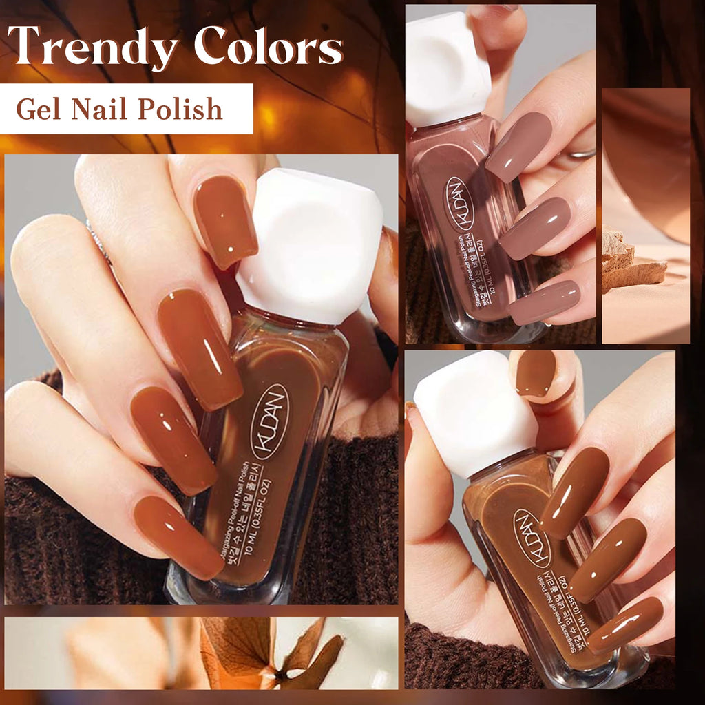 Lot de 4 vernis à ongles rouges paillettes à base d'eau – Sereva