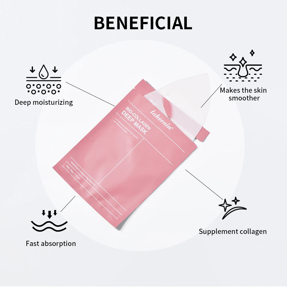 Masque Hydrogel Bio-Collagène – Hydratation Profonde & Raffermissement